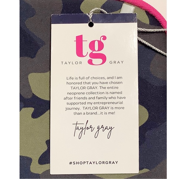 NWT Taylor Gray Neoprene Camo Pickleball Paddle Cover - Picture 10 of 12